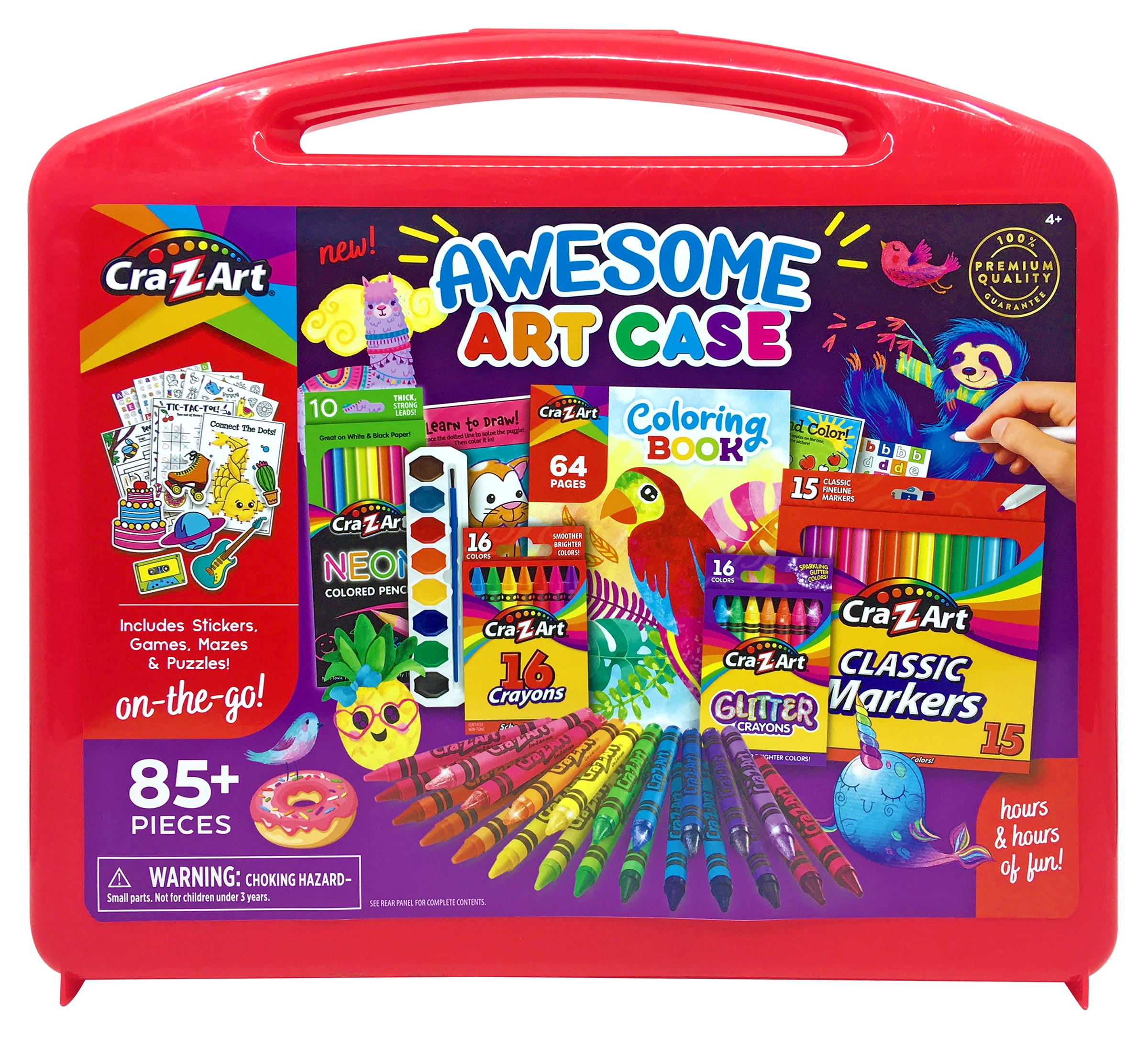 Cra-Z-Art Awesome Art Case, Drawing Set, Beginner, Child Ages 4