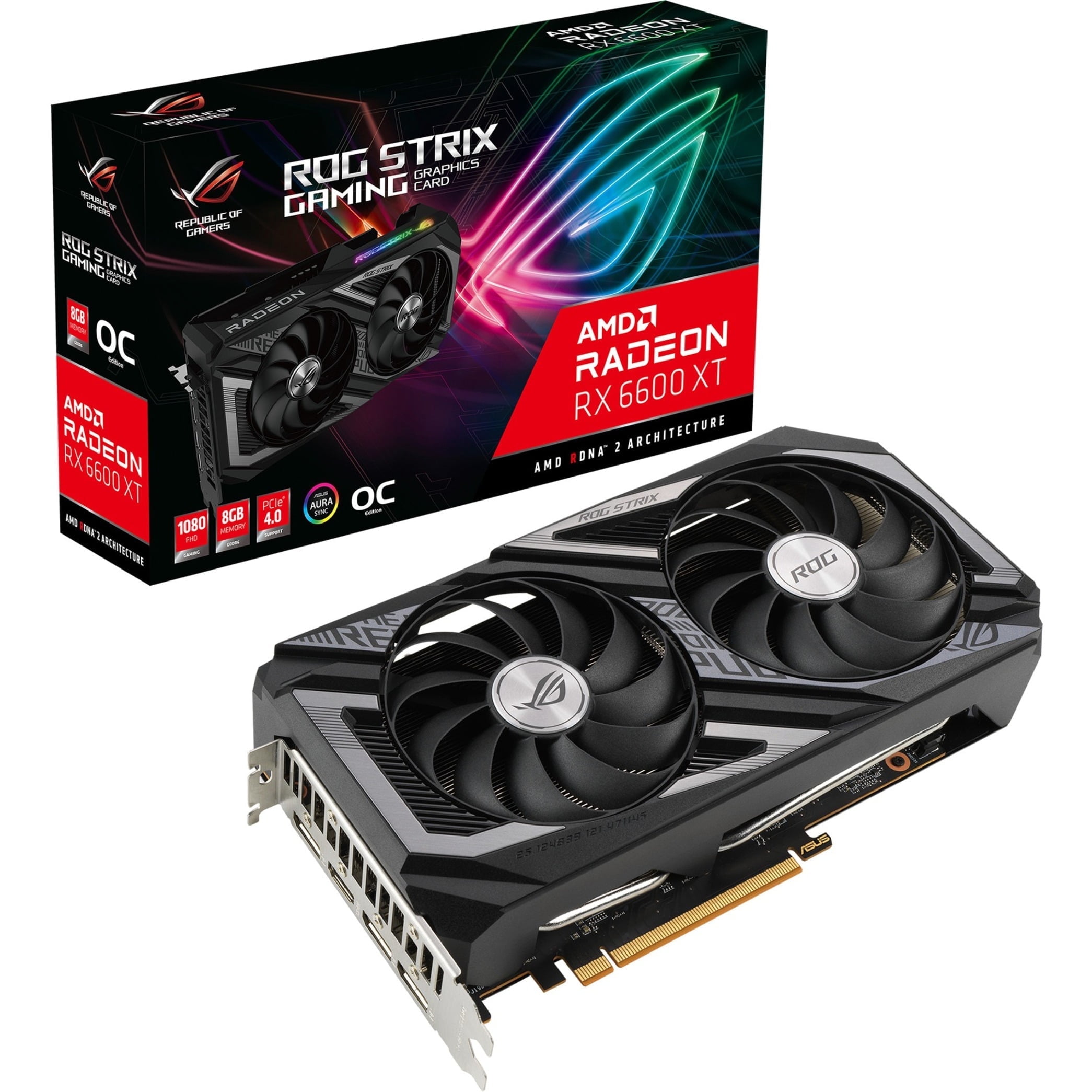 ASUS AMD Radeon 6600XT - PCI Express 4.0 8GB GDDR6 SDRAM Gaming