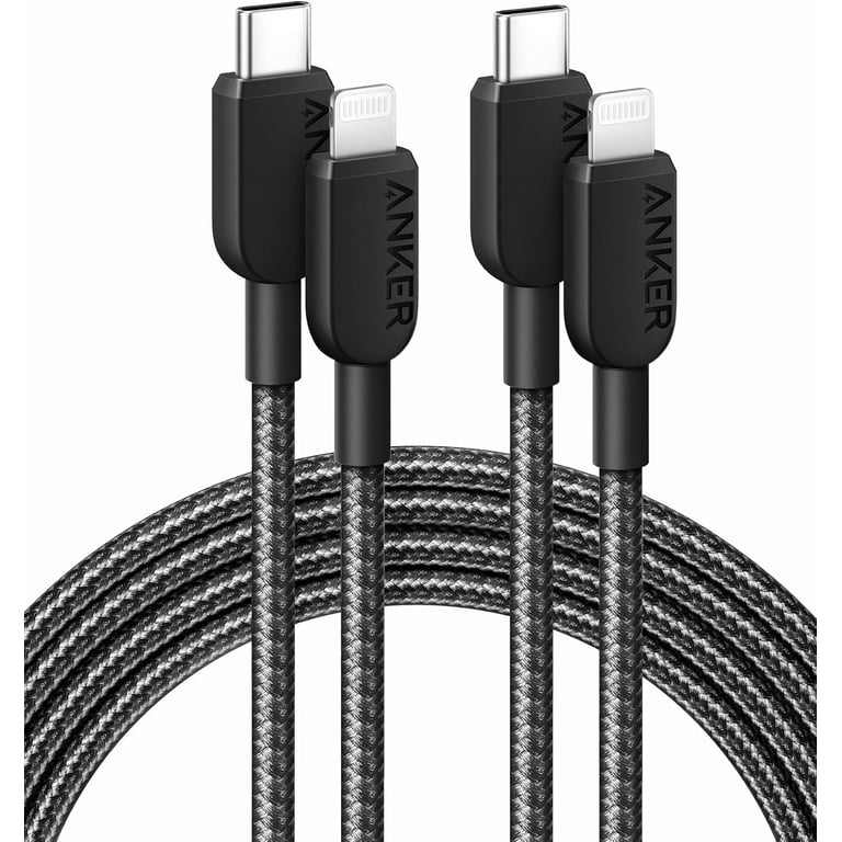 Anker Cable [2pack 6ft Braided], 310 USB C to Lightning Cable, MFi