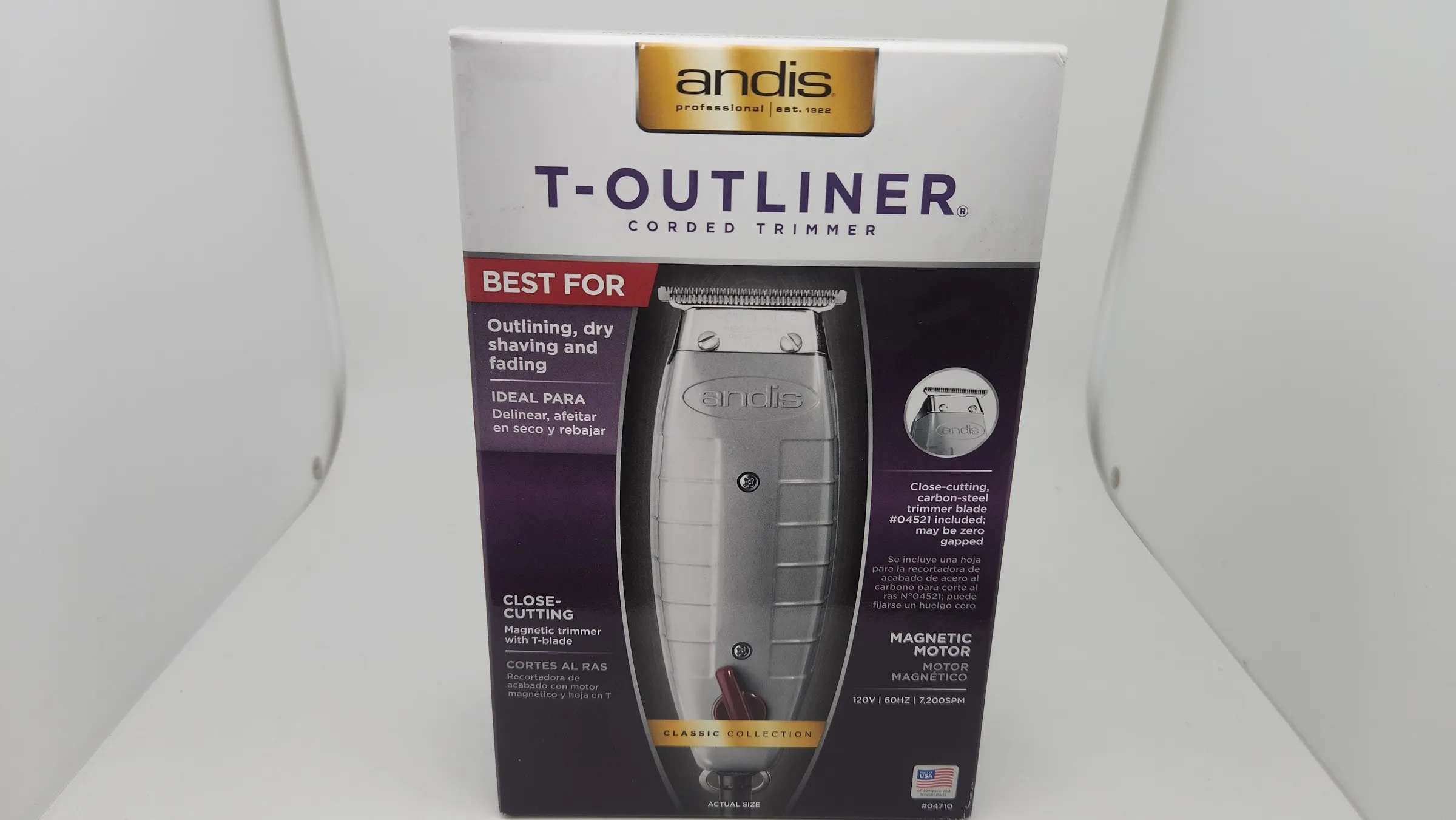 Andis Professional T-Outliner Trimmer Clippers with Close-Cutting