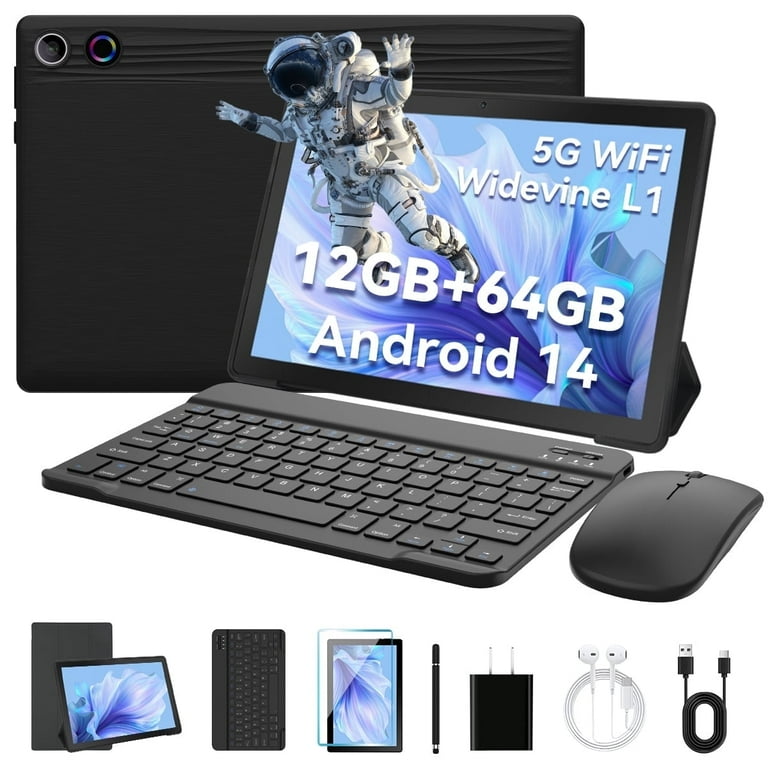 Android 14 Tablet 10 inch,Octa Core Ips HD Touch Screen,12GB RAM +