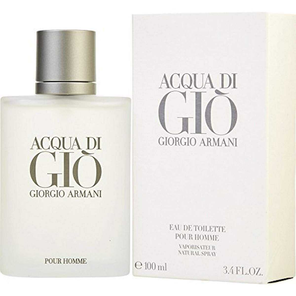 Armani Acqua Di Gio Pour Homme 3.4 Oz EDT Spray for Men, 100 ML