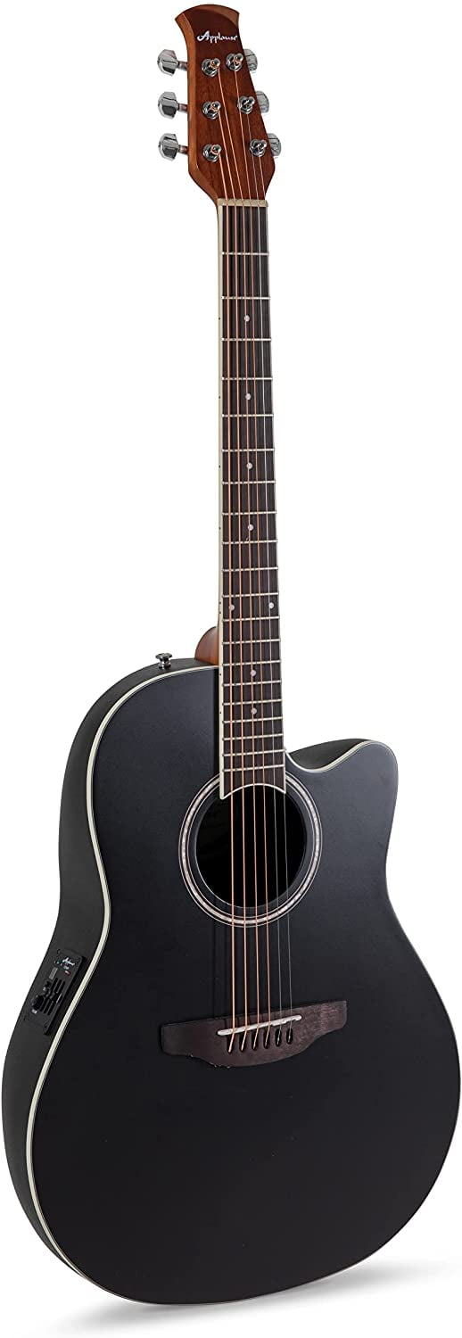 Applause E-Acoustic Guitar AB24-5S, CS, Cutaway, Black Satin