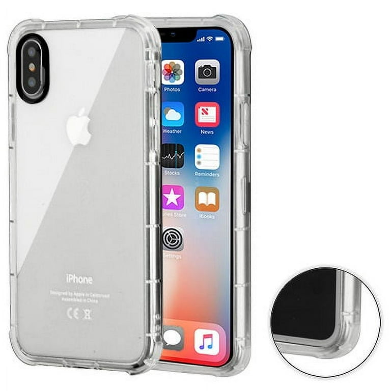 iPhone X Clear Full Body Shockproof Hybrid Armor Case by Xpression