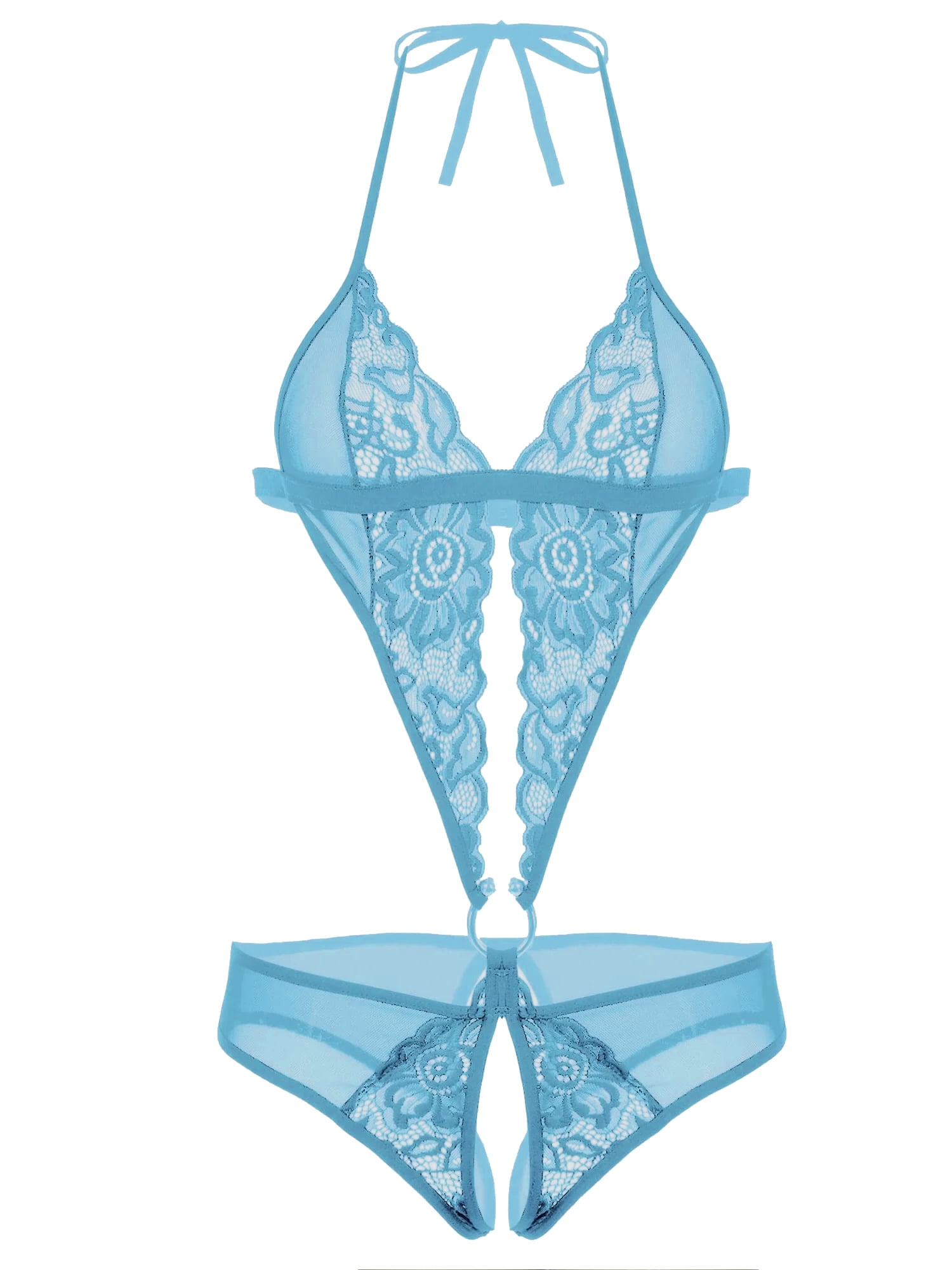 Avidlove Women's Lace Teddy Deep V Lingerie, One Piece Babydoll