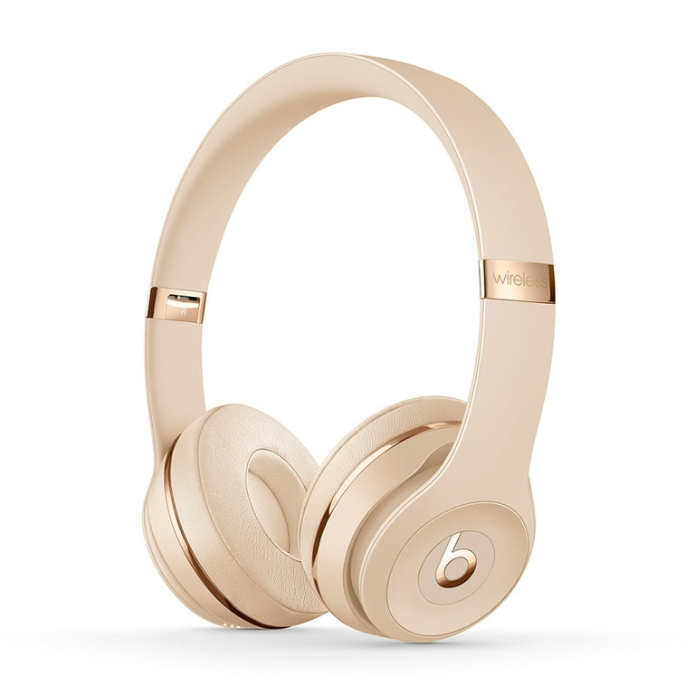 Beats Solo3 Wireless On-Ear Headphones, Apple W1 Chip, Satin Gold