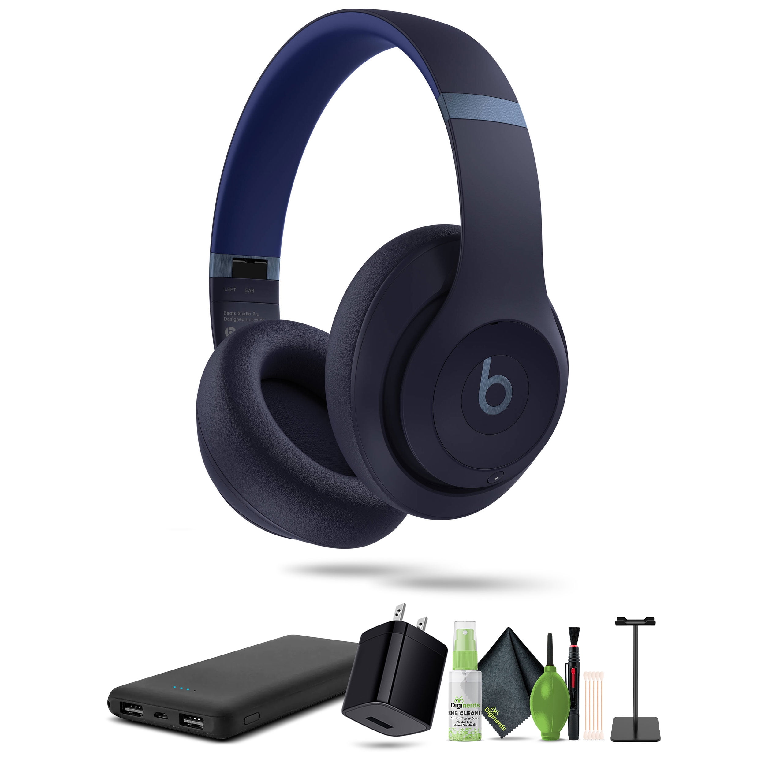 Beats Studio Pro Wireless Over-Ear Headphones (Navy) Bundle