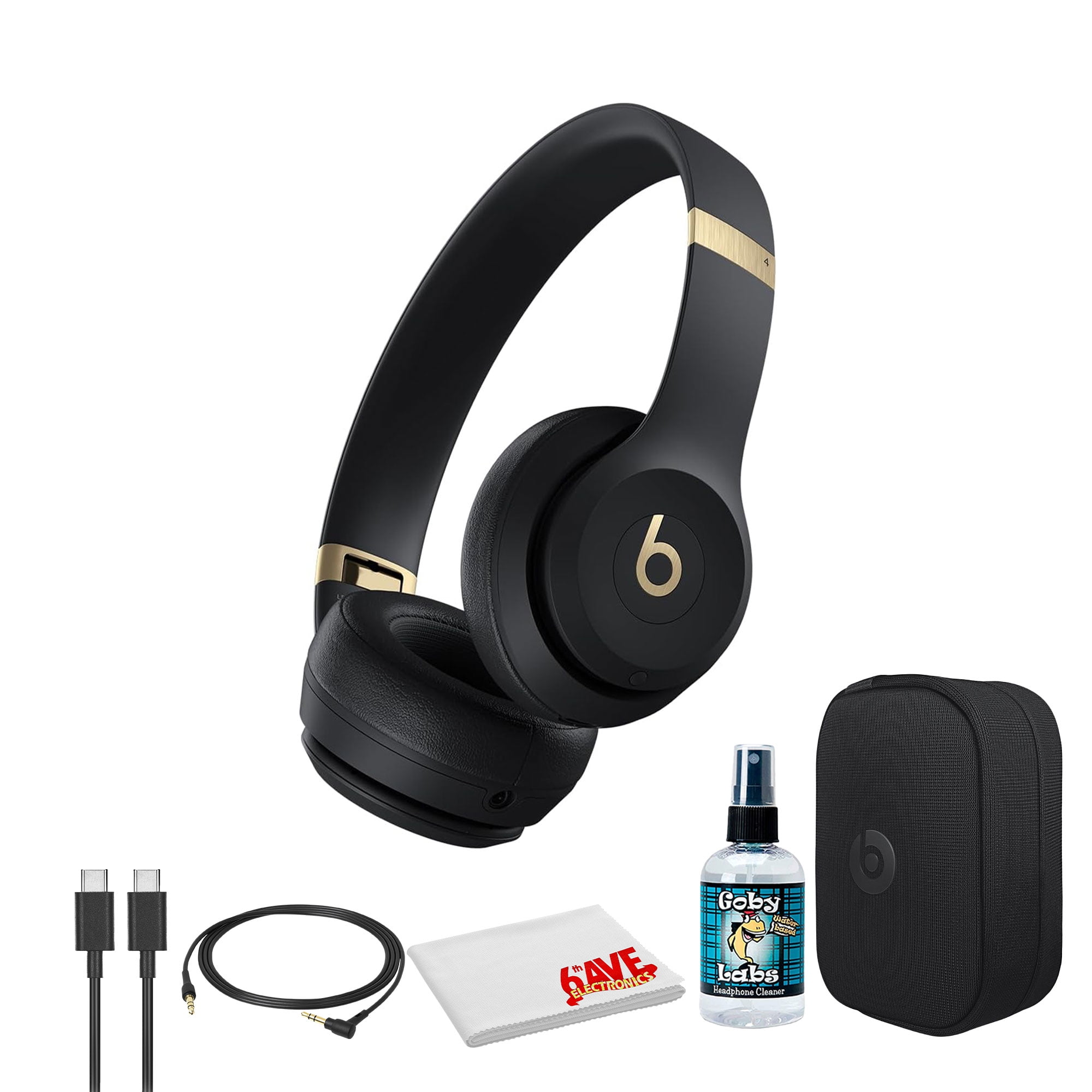Beats by Dr. Dre Solo 4 Wireless Headphones, Black and Gold, 50
