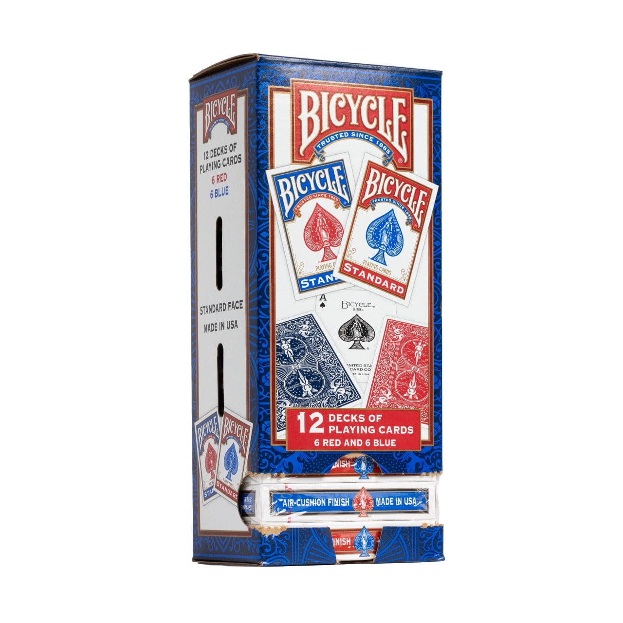 Bicycle Standard Index Deck - Poker Size Playing Cards, 12 Pack (6