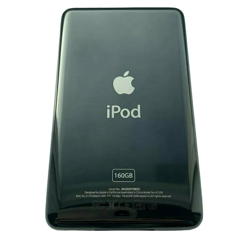 Black Back Plate Apple iPod Classic 6th 7th Housing Rear Thin
