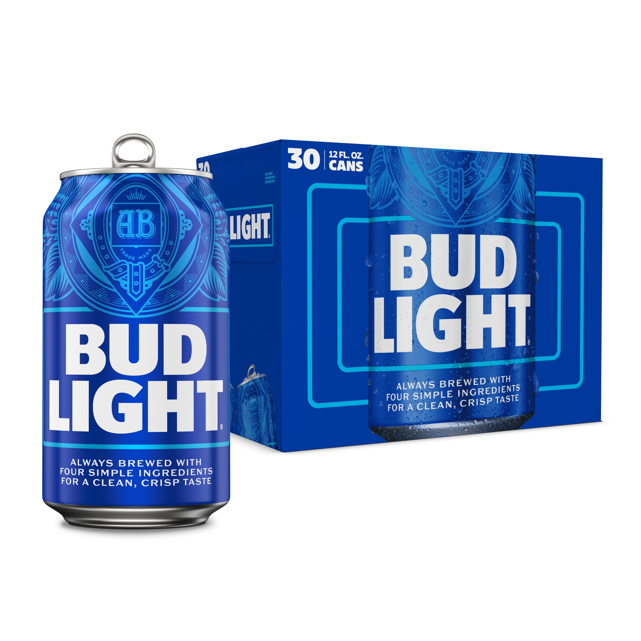 Bud Light American Light Lager Beer 30 pack 12 fl oz Aluminum Cans