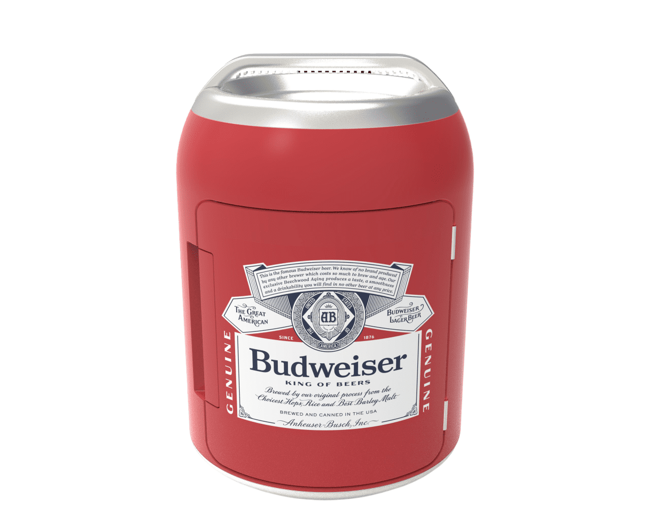 Free Shipping! Budweiser Portable 6-Can Mini Fridge Cooler