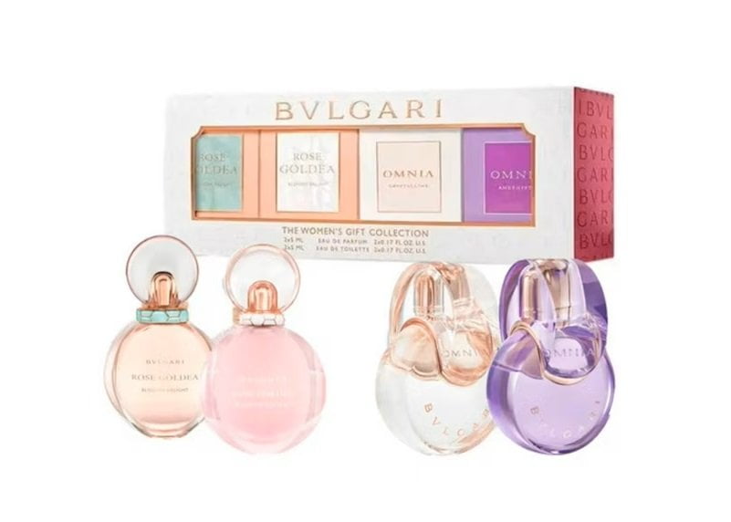 Bvlgari 4 piece Womens Gift Collection miniature perfume Set NIB