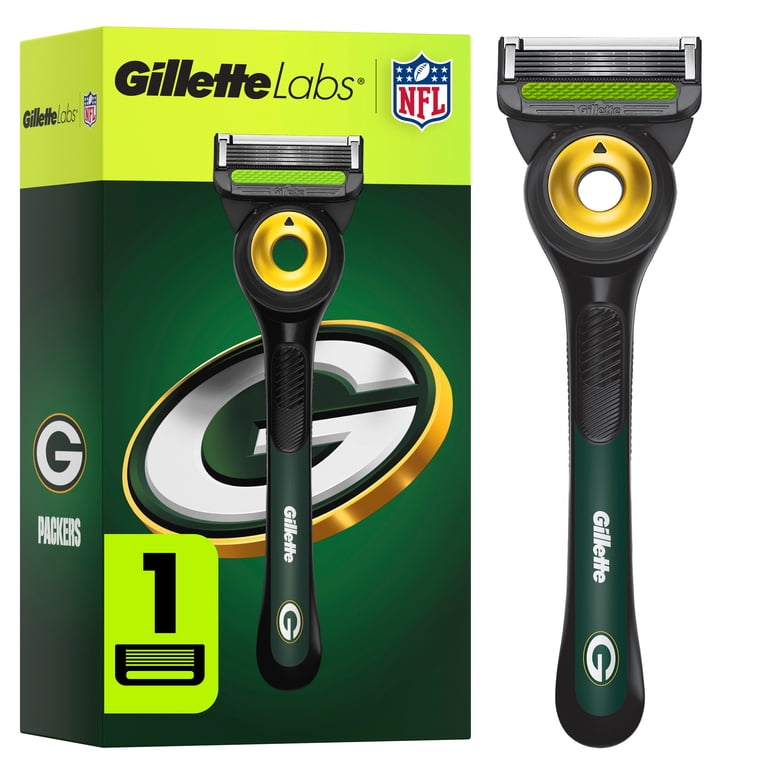 Gillette Labs Official Packers Licensed Razor for Men, 1 Handle, 1