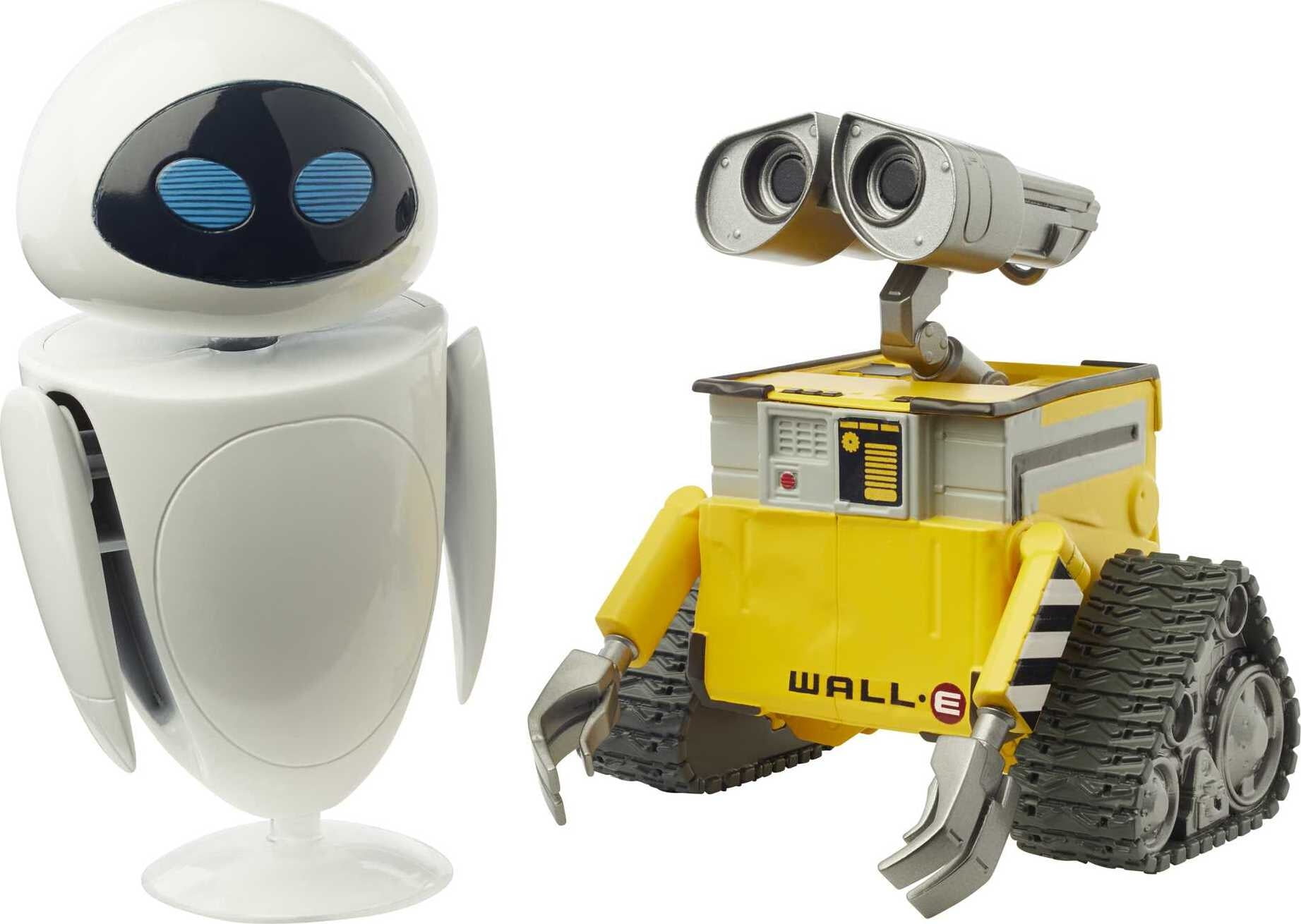 Disney Pixar Wall-E & Eve Action Figures Set with High