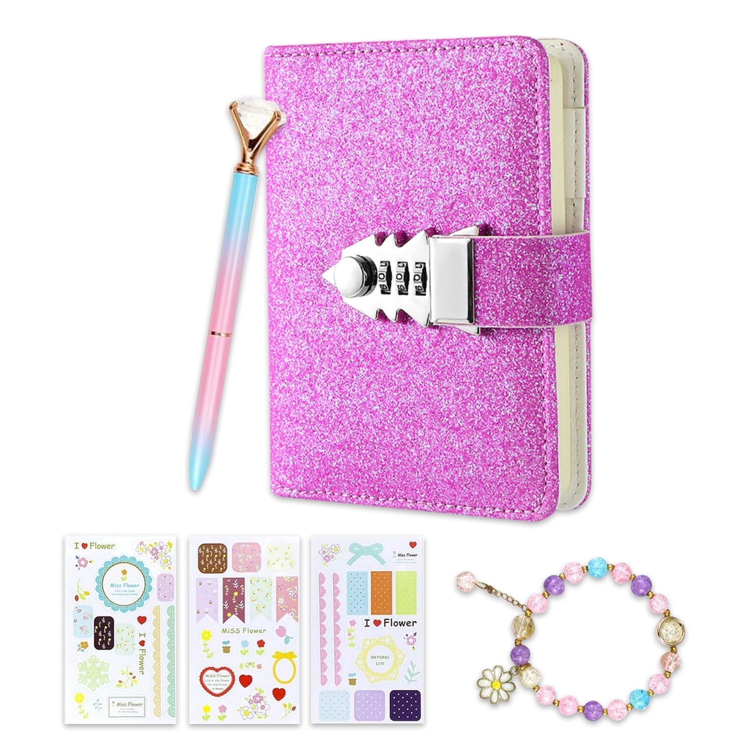 Diary with Lock, A7 Notebook Secret Diary, Password Locked