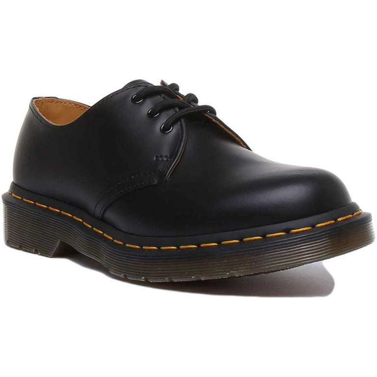 Dr Martens 1461 Unisex 3 Eyelet Lace Up Smooth Leather Shoes in
