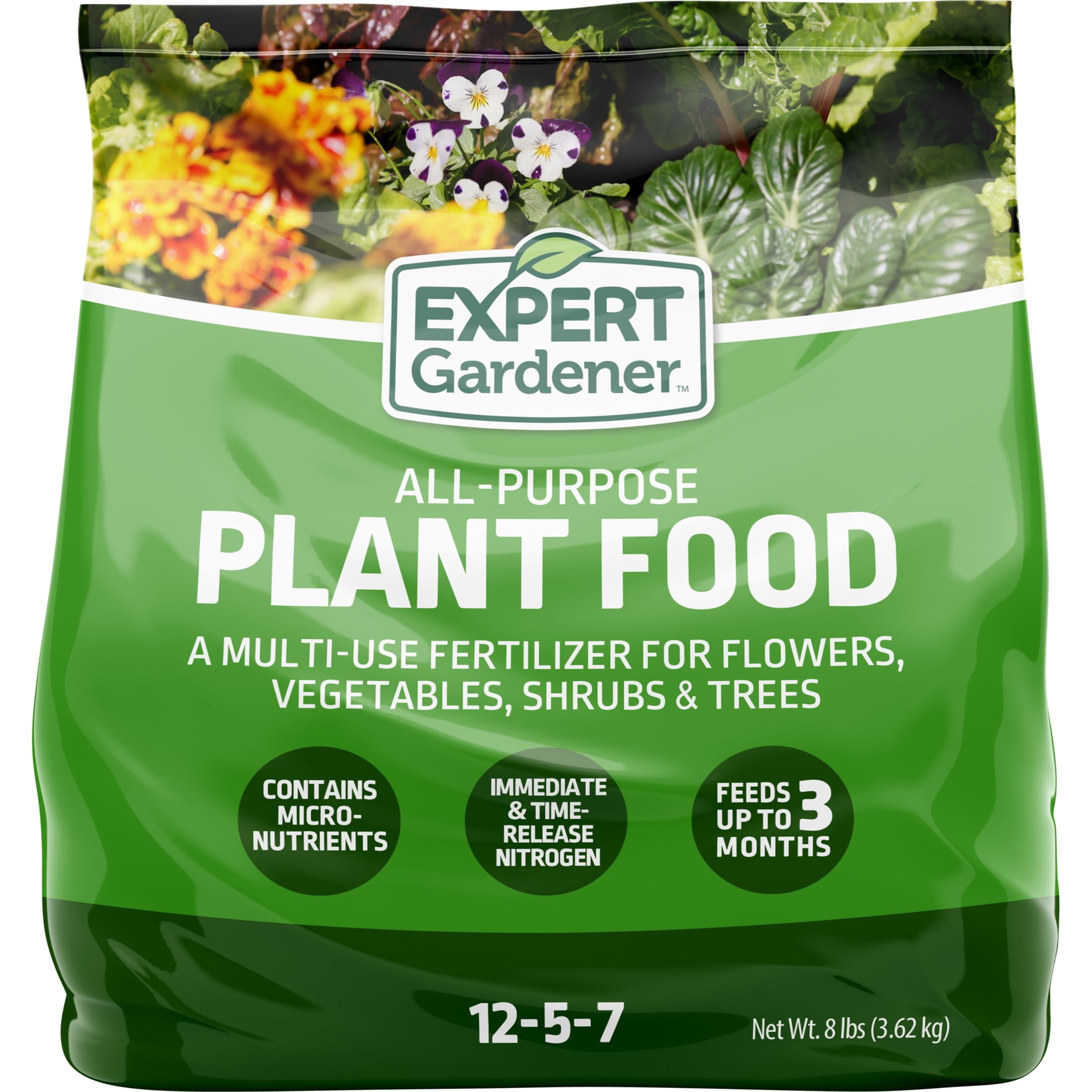Expert Gardener All-Purpose Plant Food Fertilizer 8 lb, NPK 12-5-7