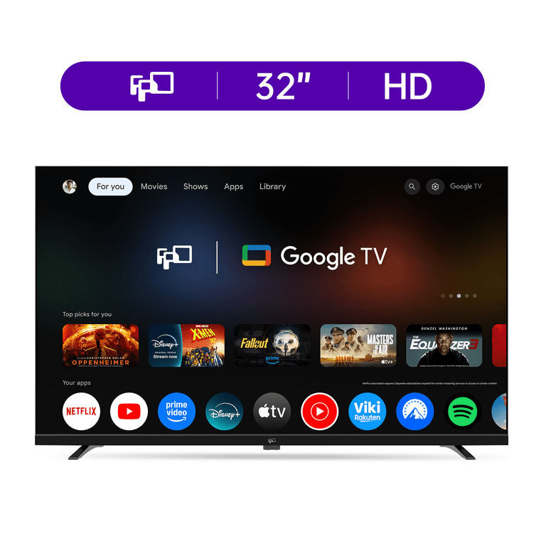 FPD 32-inch HD Smart TV with Google TV - Voice Remote Control