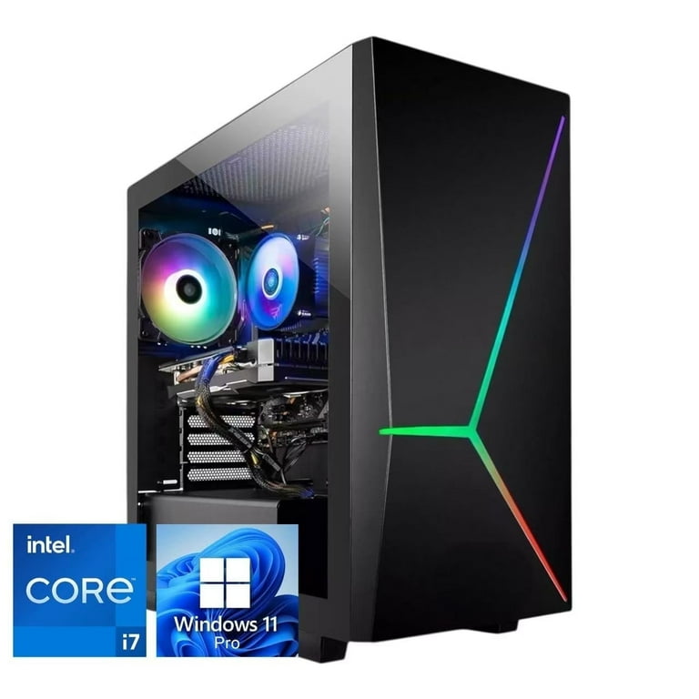 Foxtec Gaming PC Desktop, Intel i7 up to 3.9GHz, 16GB RAM, 1TB SSD
