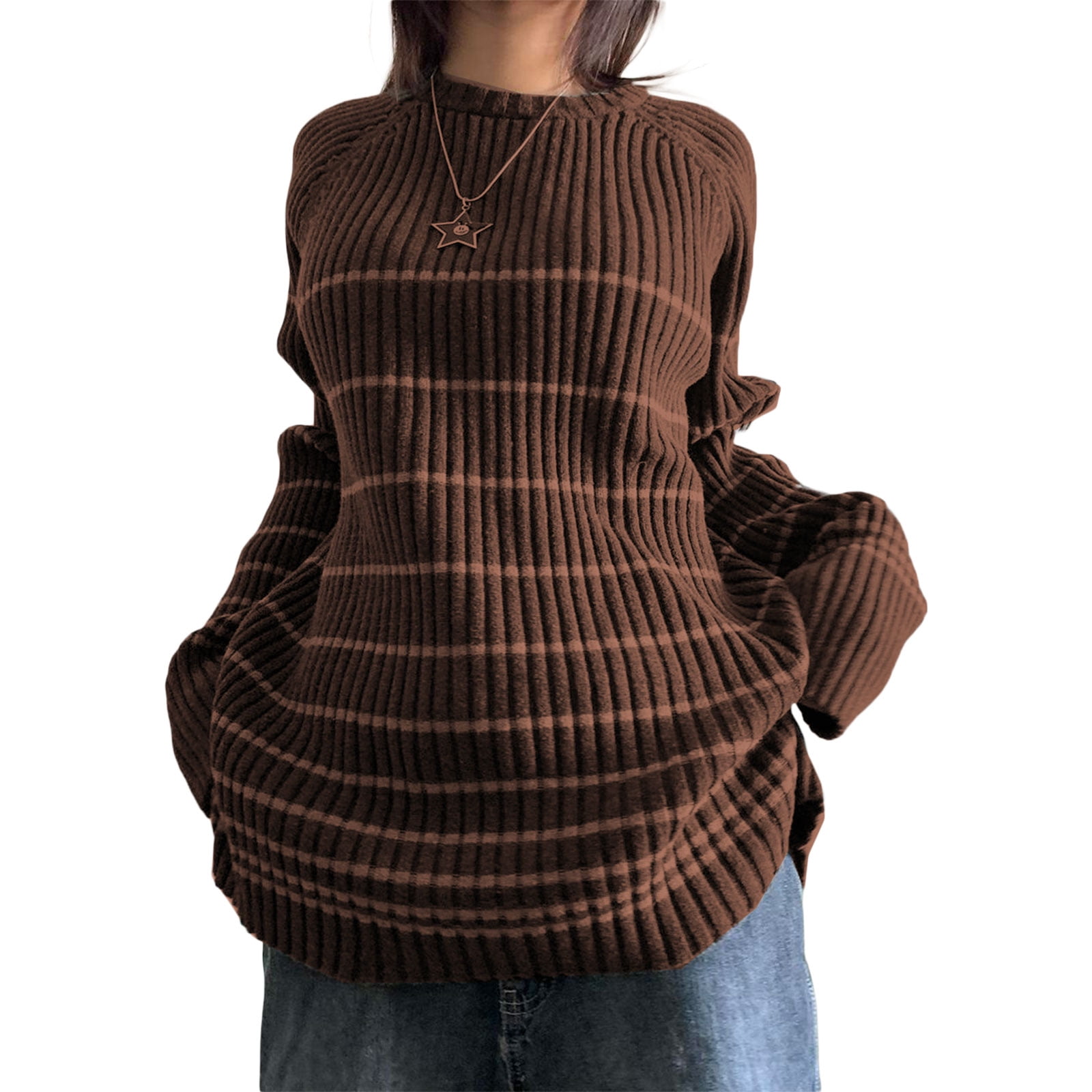 Fairy Grunge y2k Sweater 2000s Aesthetic Striped Long Sleeve Tops