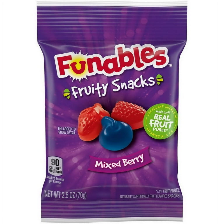 Ferrara Funables Gluten Free Mixed Berry Fruit Snacks 2.5 oz 48
