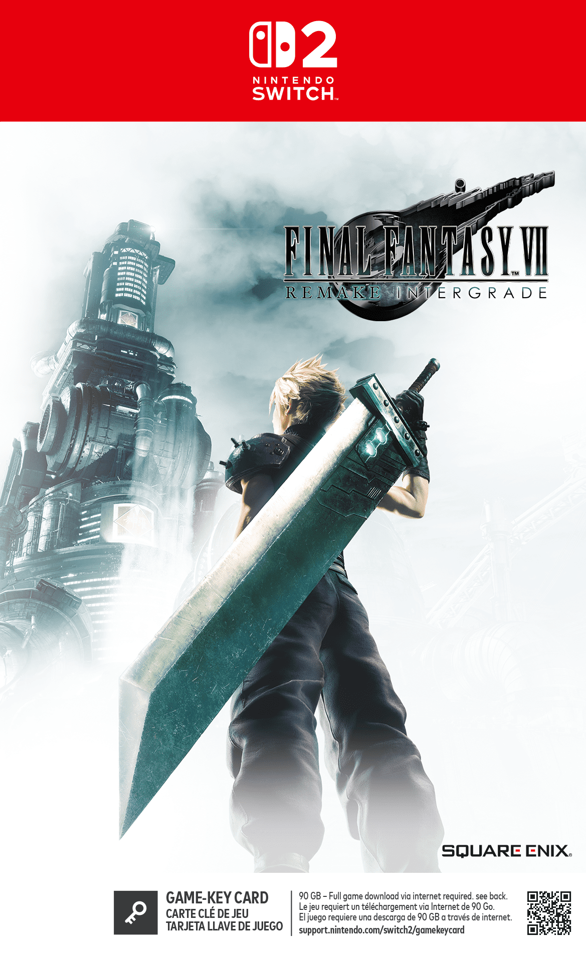 FINAL FANTASY VII REMAKE INTERGRADE (Game-Key Card) for Nintendo
