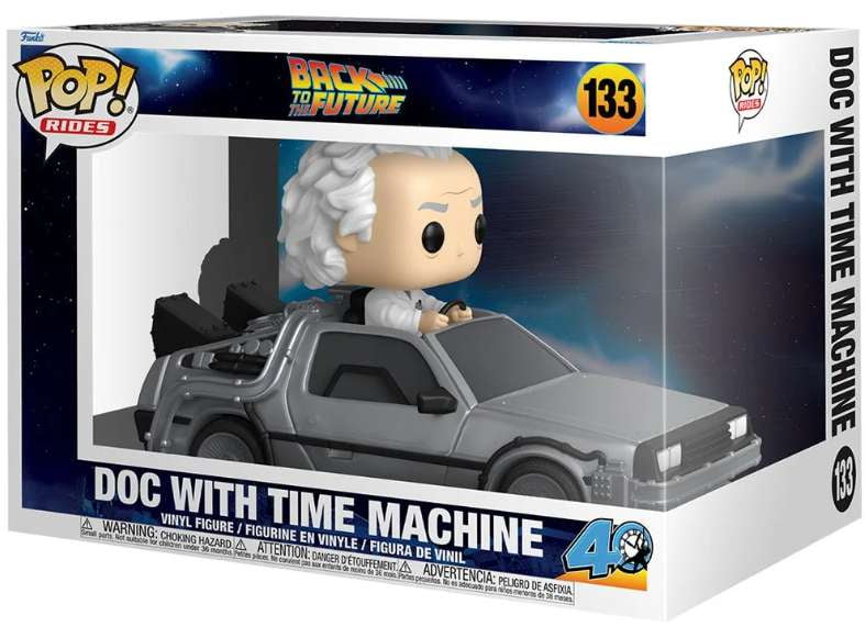 Funko POP! Rides Deluxe: Back to the Future - Doc with Time