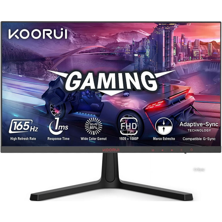 KOORUI 24 inch FHD Gaming Monitor, 165Hz/144Hz 1ms, 100% sRGB