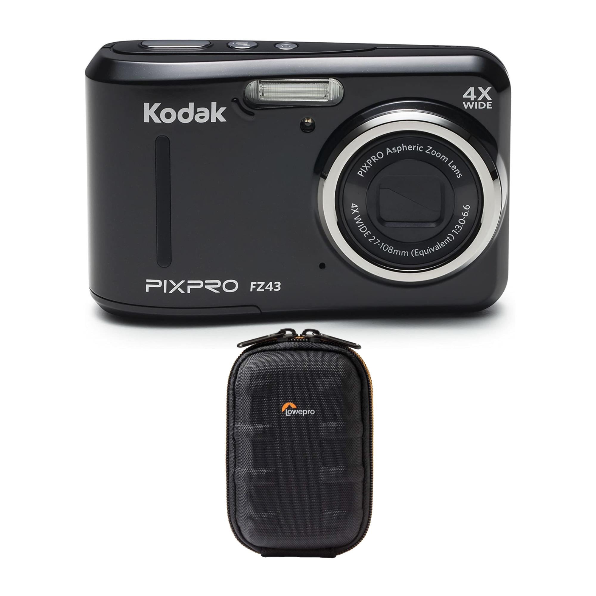 KODAK PIXPRO FZ43 16 MP Digital Camera (Black) with Carrying Case