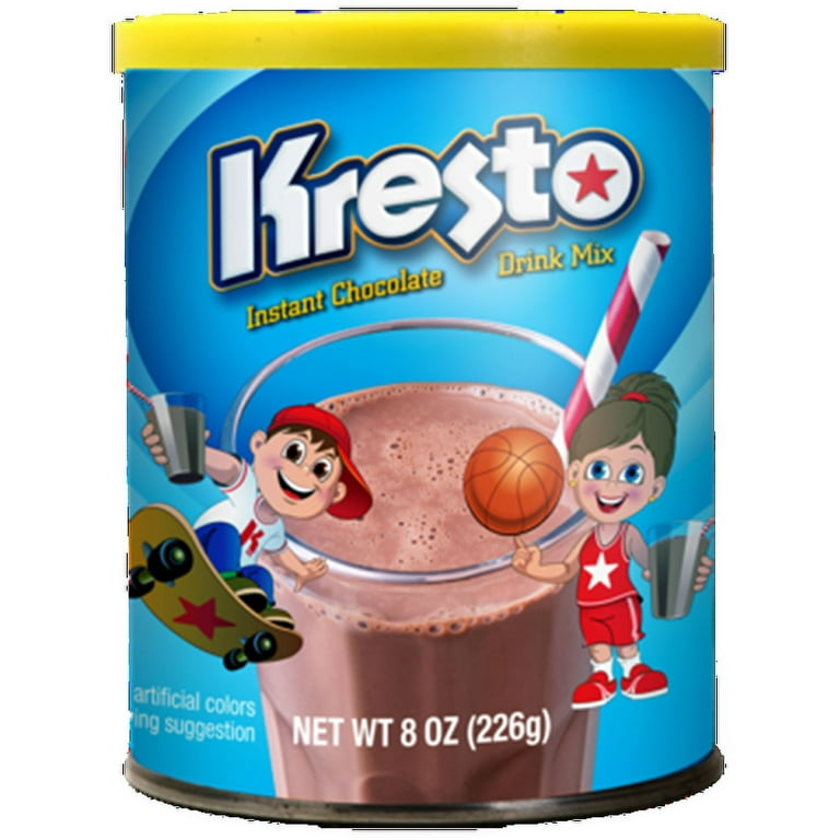 Kresto Chocolate Flavor Powder Drink Mix 8 oz, Can - Walmart.com