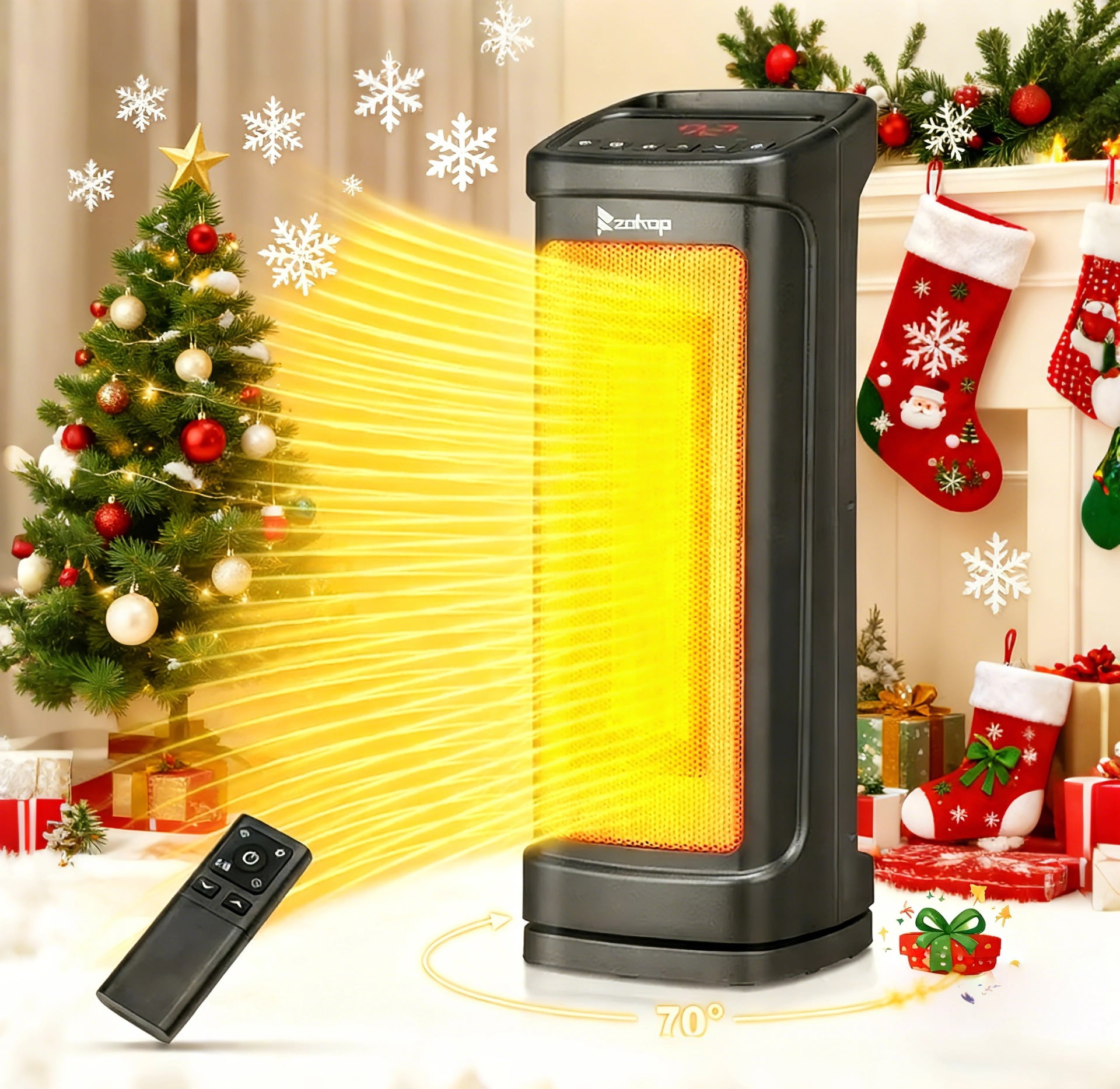 Ktaxon 17 Inches Electric Heaters for Indoor Use with Thermostat