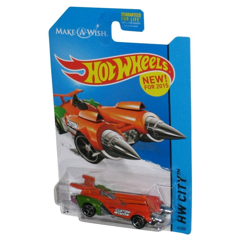 Hot Wheels HW City (2015) Make A Wish Orange Ollie Rocket Toy Car