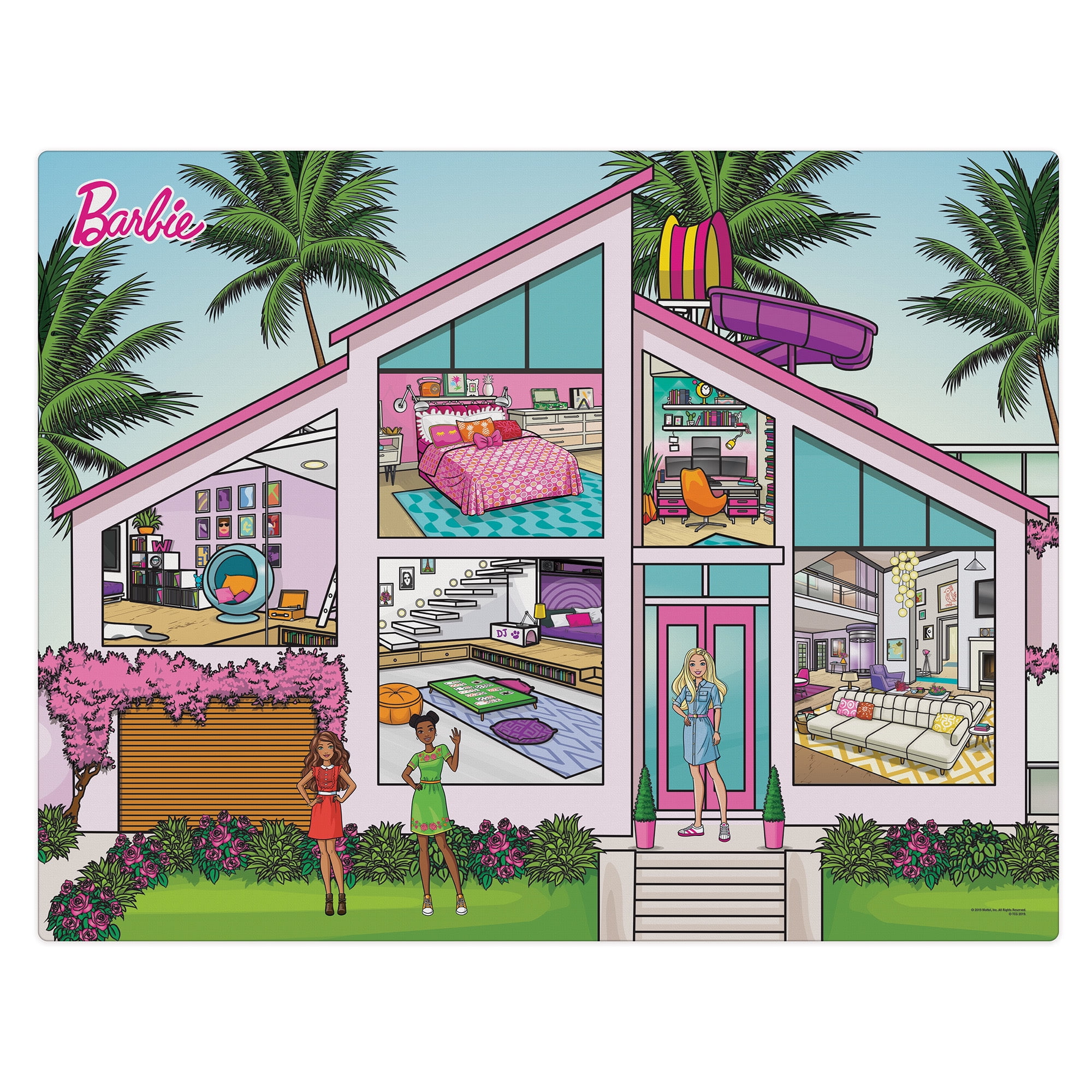 Imaginmat: Jumbo - Barbie Dream House - Floor Playmat & 2 Dog