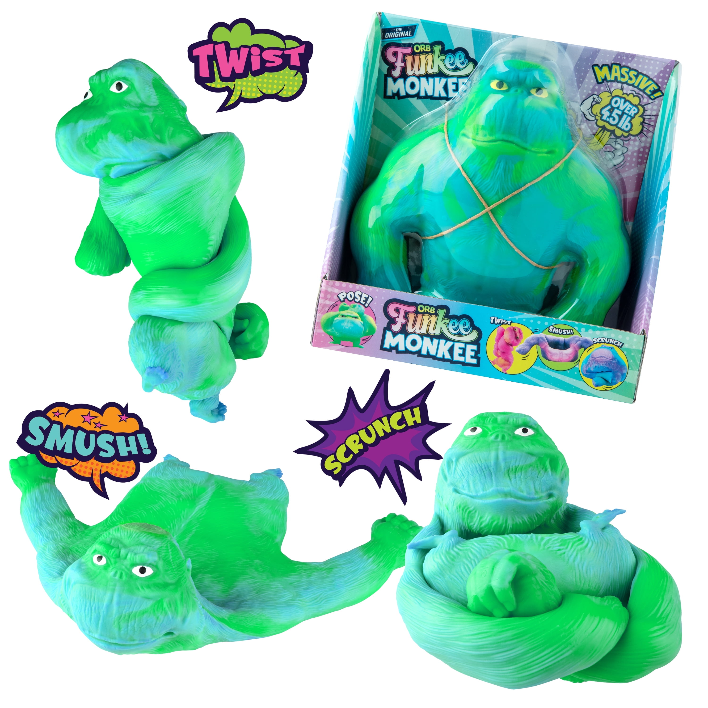 ORB Jumbo Funkee Monkee Sensory Fidget Toy, 4.5lbs, Stretchy
