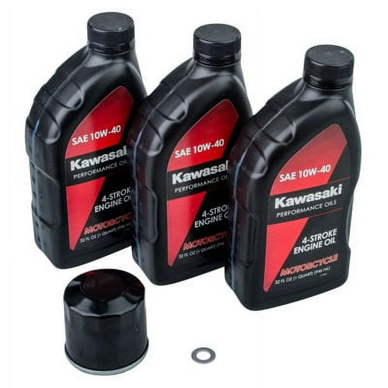 Oil Change Kit With Kawasaki 10W-40 for Kawasaki BRUTE FORCE 750