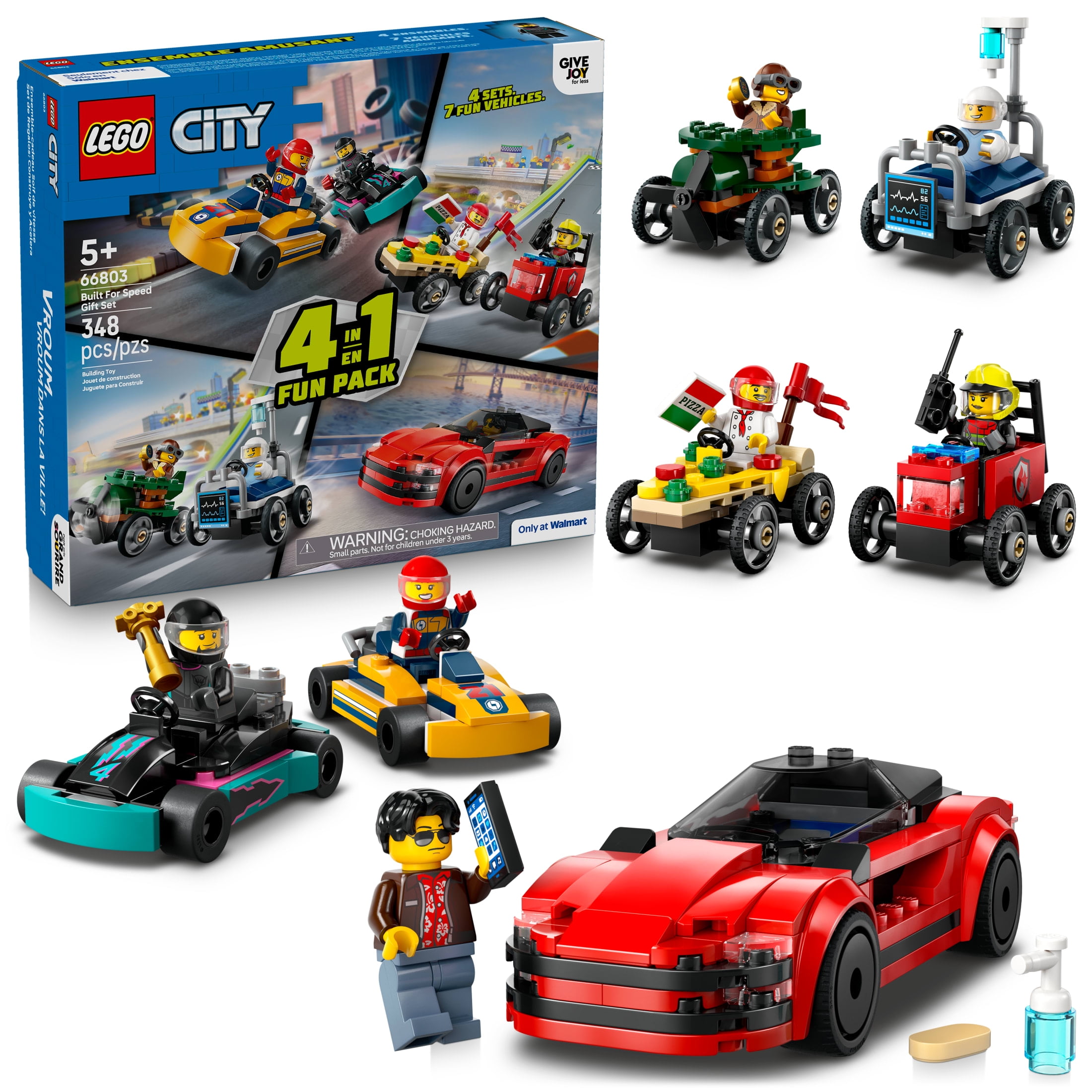LEGO City Built For Speed Gift Set: Building Toy for Kids, Ages 5+