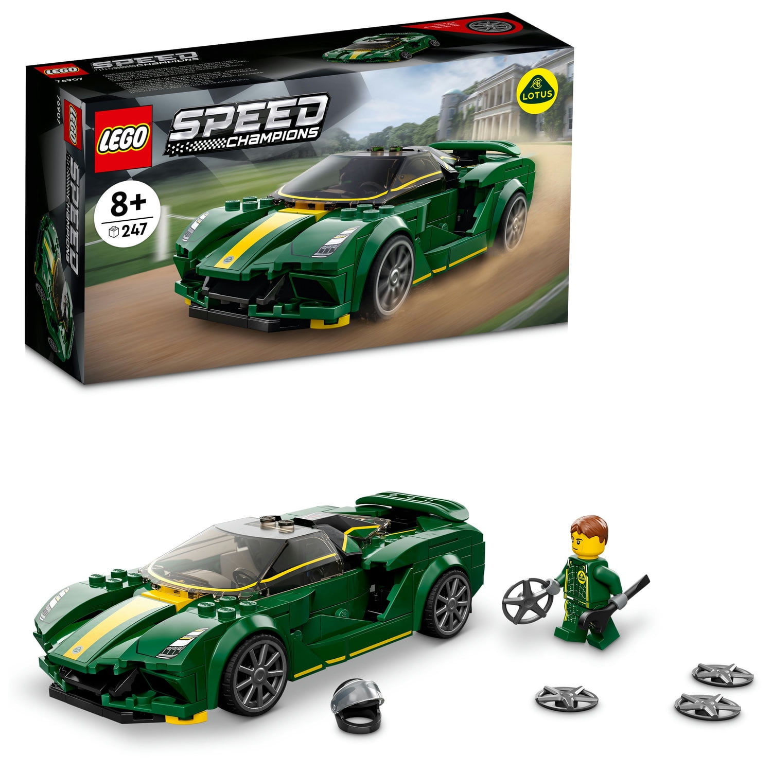 LEGO Speed Champions Lotus Evija Hypercar Toy, Aerodynamic Design