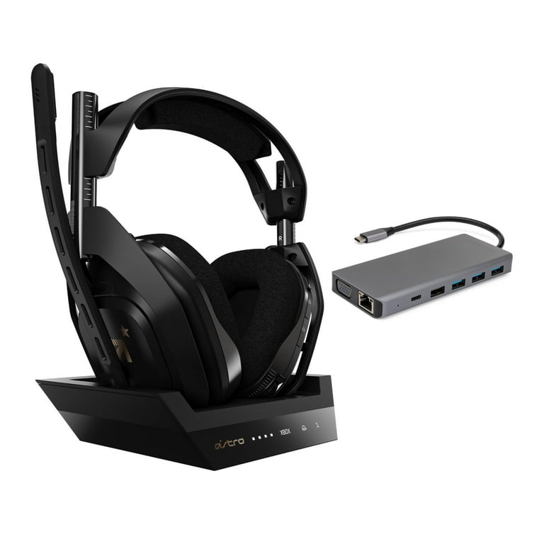Logitech Astro A50 Wireless Gaming Headset, Base Station, USB-C