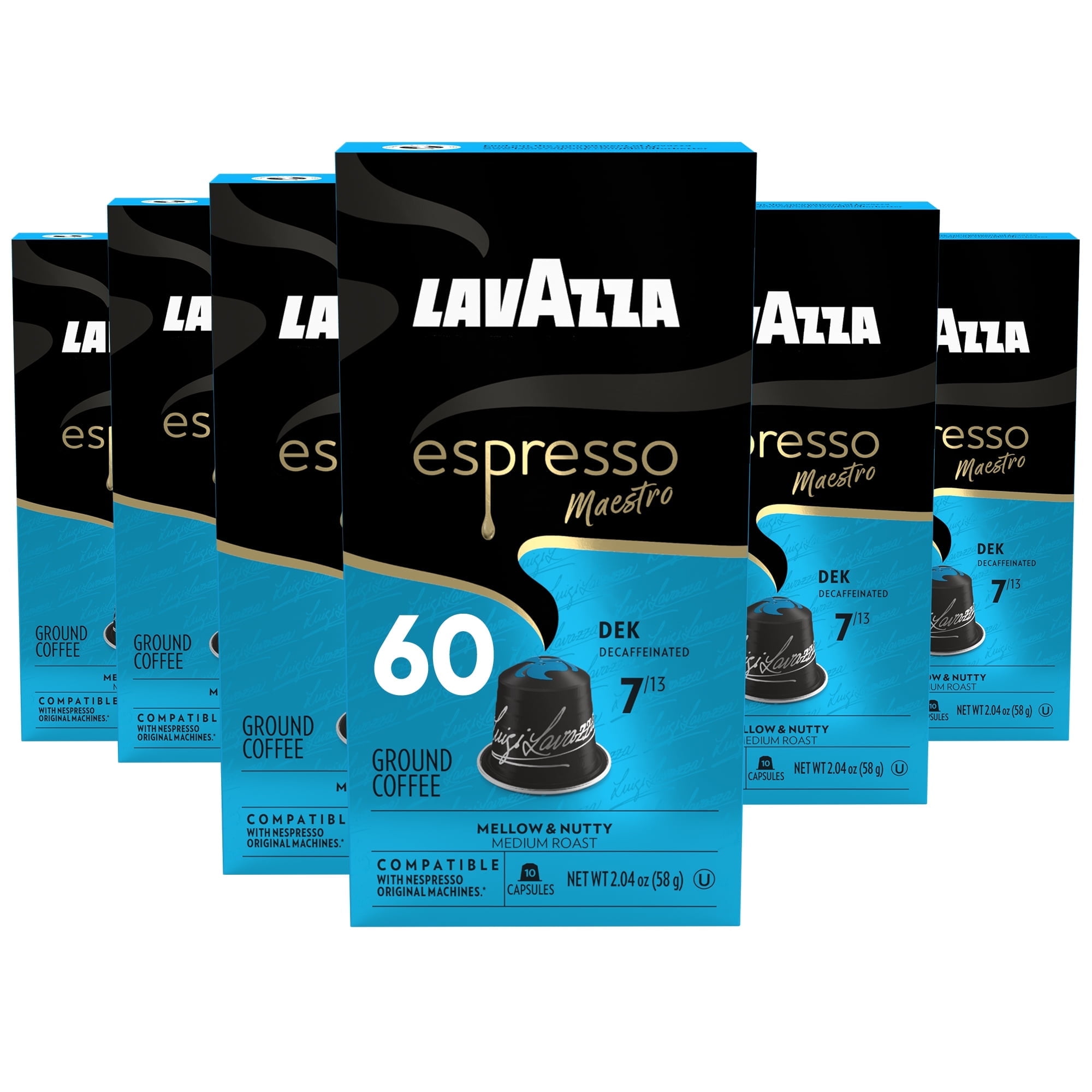 Free Shipping! Lavazza Decaf Espresso Capsules Compatible with