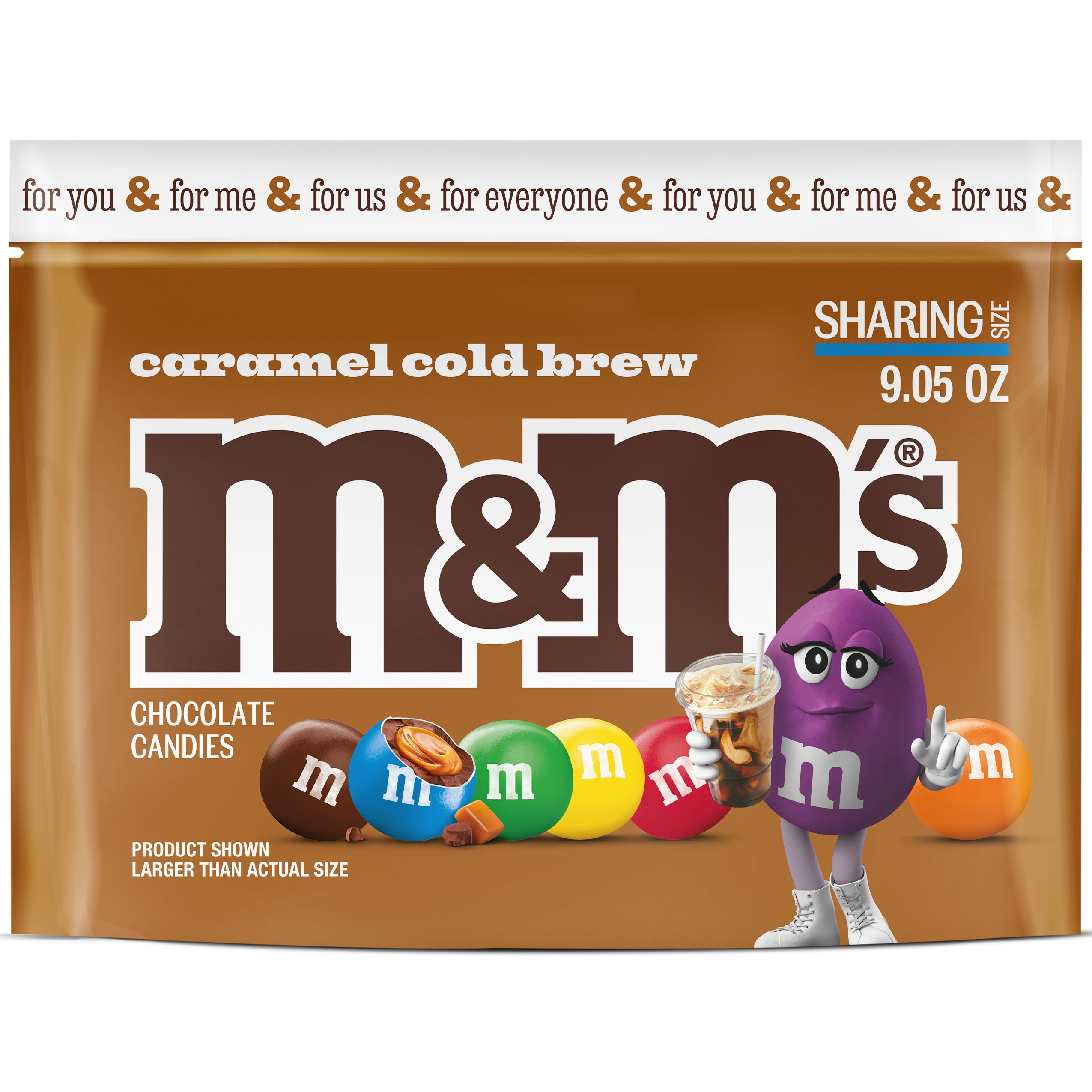 M&M'S Caramel Cold Brew Coffee Flavor Milk Chocolate Candy