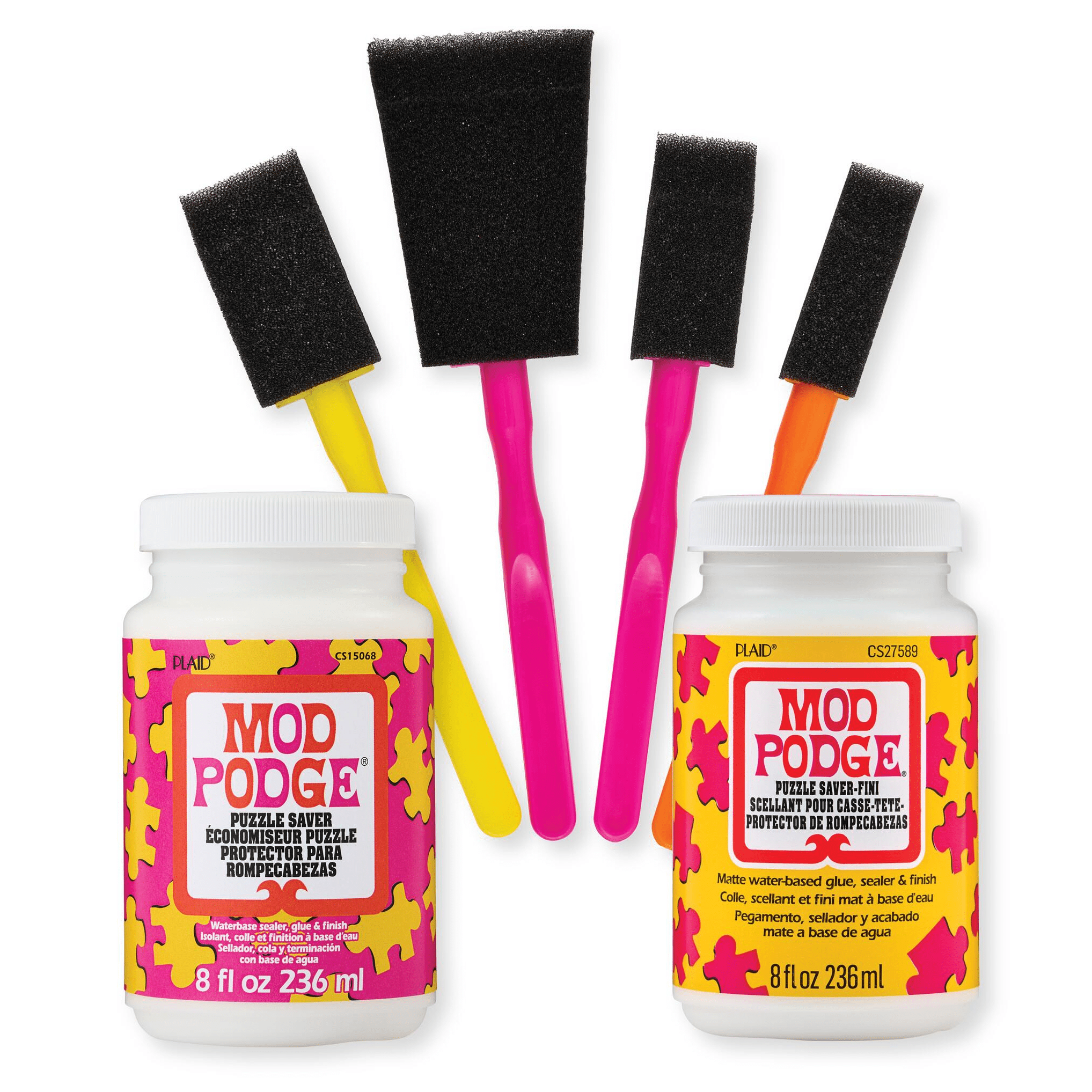 Mod Podge Puzzle Saver Kit, Includes 4 Foam Brushes, Set of 6