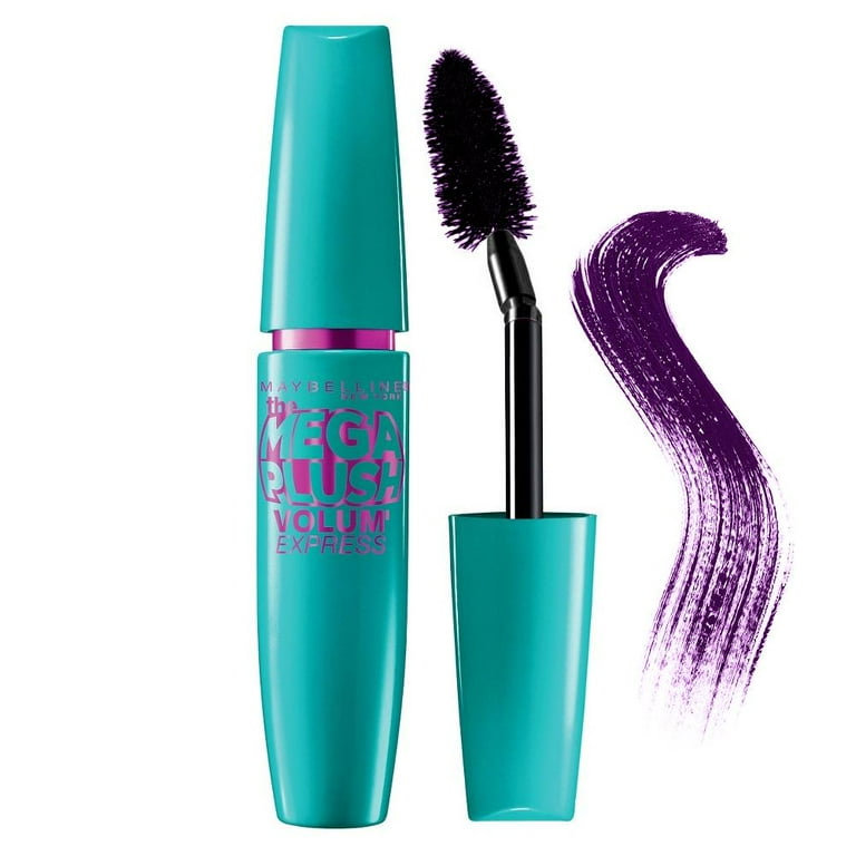 Maybelline Mega Plush Volum' Express Mascara, Gel-Mousse Formula