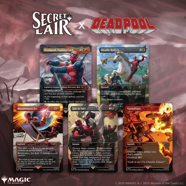 Magic: The Gathering Secret Lair x Marvel's Deadpool Trading Card