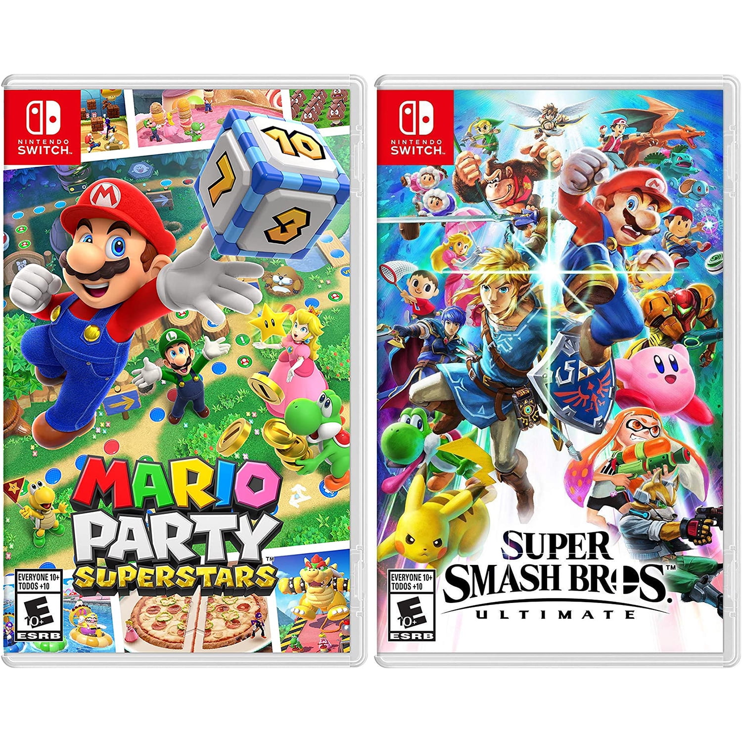 Mario Party Superstars & Super Smash Bros Nintendo Switch