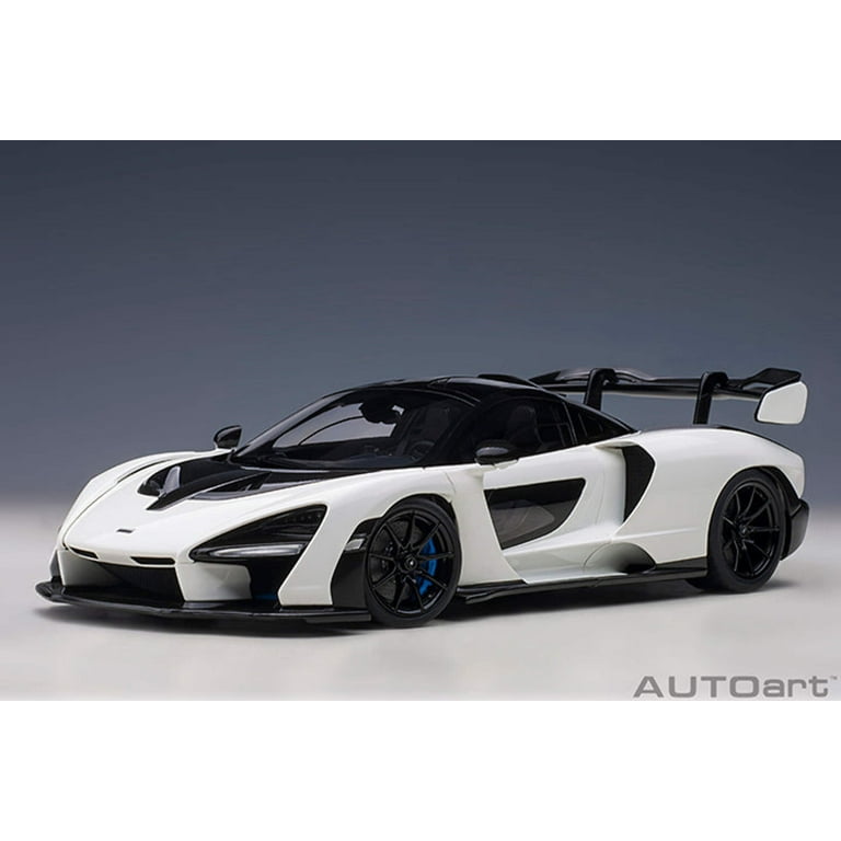 Mclaren Senna Vision Pure White and Black 1/18 Model Car by