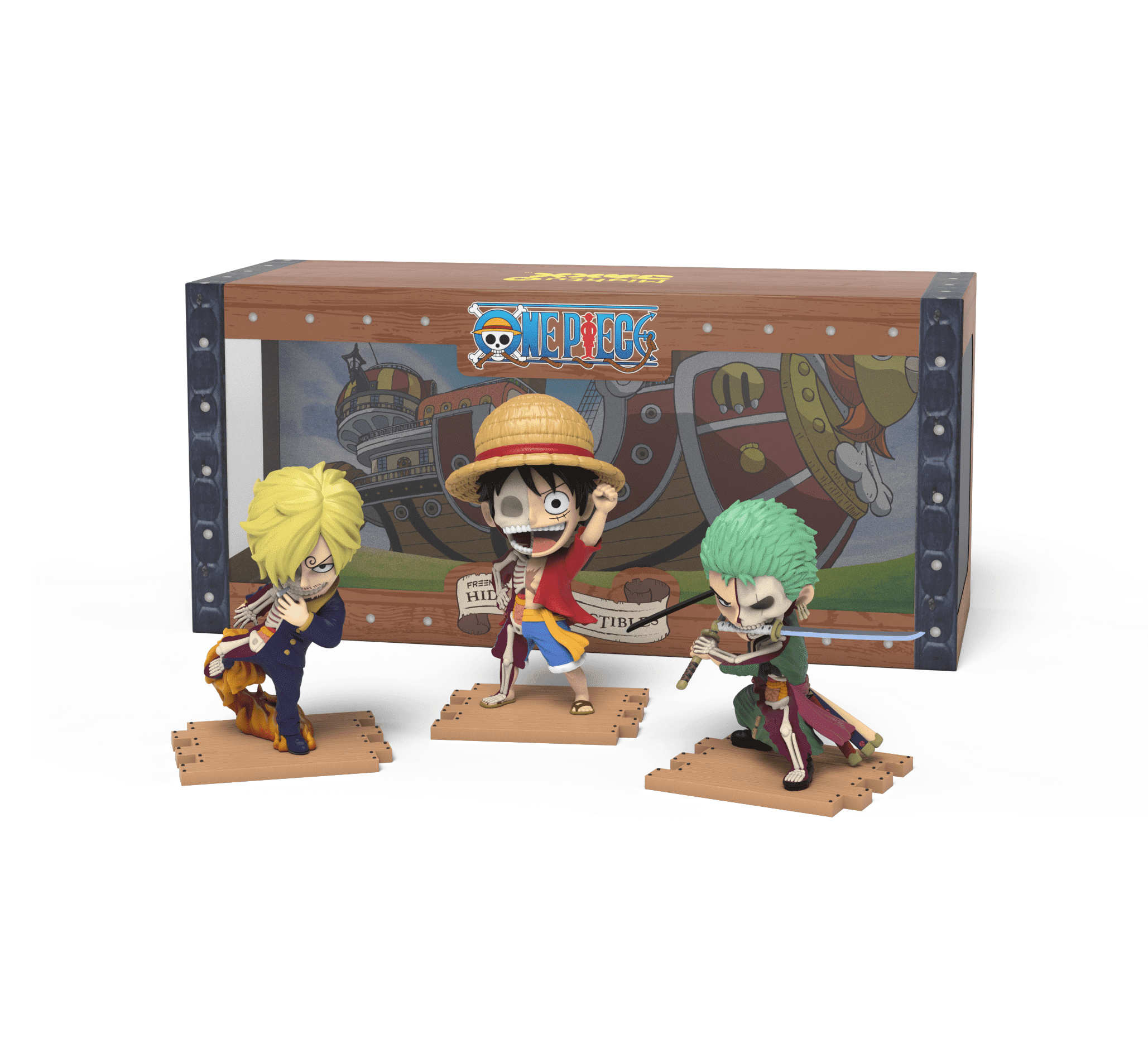 Mighty Jaxx Freeny's Hidden Dissectibles: One Piece - Luffy, Zoro