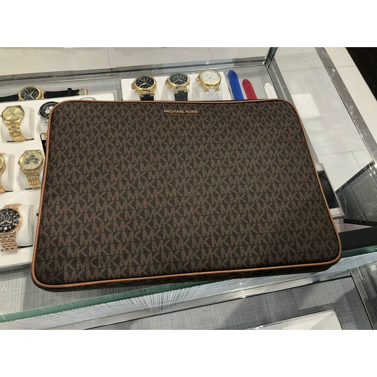 Michael Kors Jet Set Travel Large Brown Signature 15 Inch Laptop