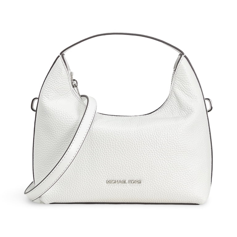 Michael Kors Women's Ember Small Pebbled Leather Top Zip Satchel