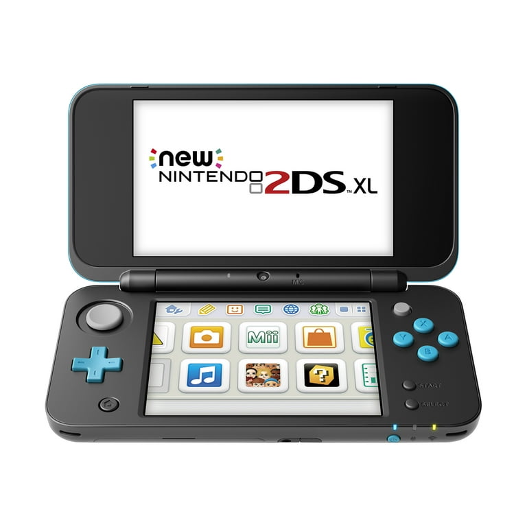 Nintendo Light Handheld Game Console: 2DS XL Black & Turquoise